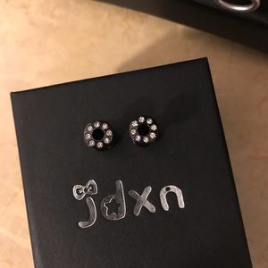 4 gauge Black Stainless Steel CZ Tunnels/Plugs